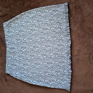 Greyson Black and White Zigzag Mini Skirt